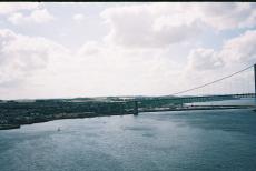 Photo taken from the Forth railway bridge near Edinburgh.
