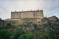 Edinburgh castle taken from a non-standard side.
