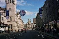 A view of the monument in Aberdeen from a distance.
