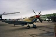 Planes at Leuchars airshow: spitfire.
