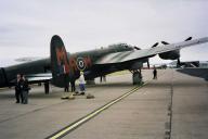 Planes at Leuchars airshow: Lancaster bomber.
