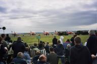 Planes at Leuchars airshow: the red arrows still on the ground.
